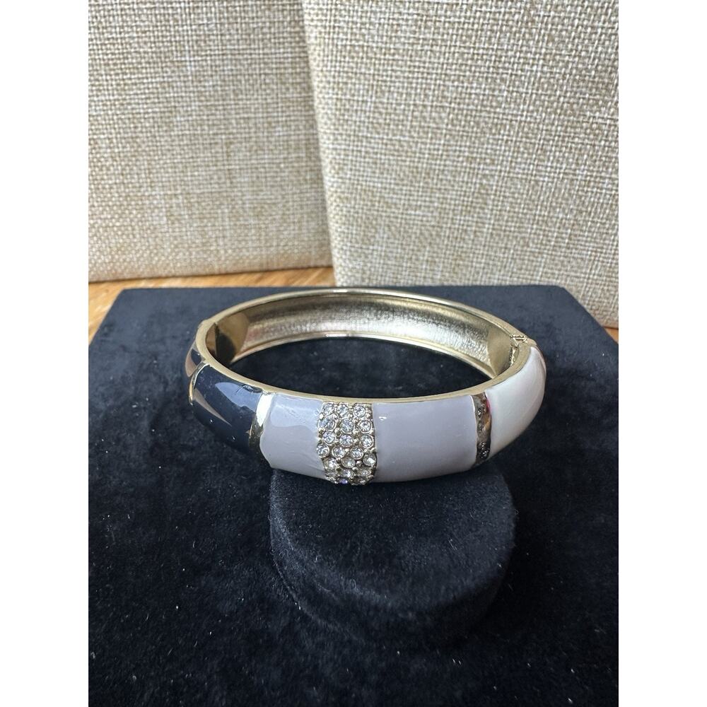 Sequin Nordstrom Multicolor Gold Tone Statement Enamel Bangle Bracelet # 194